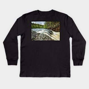 Cascading Kiutaköngäs Kids Long Sleeve T-Shirt